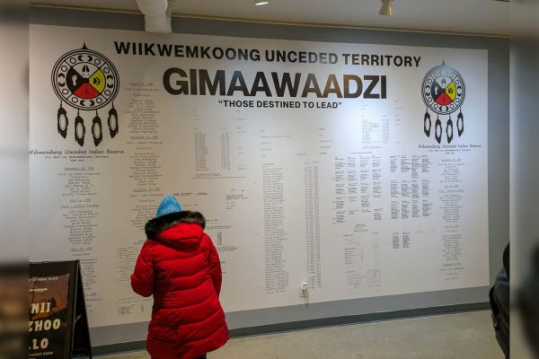 New exhibit at Debajehmujig Creation Centre celebrates Wiikwemkoong leadership