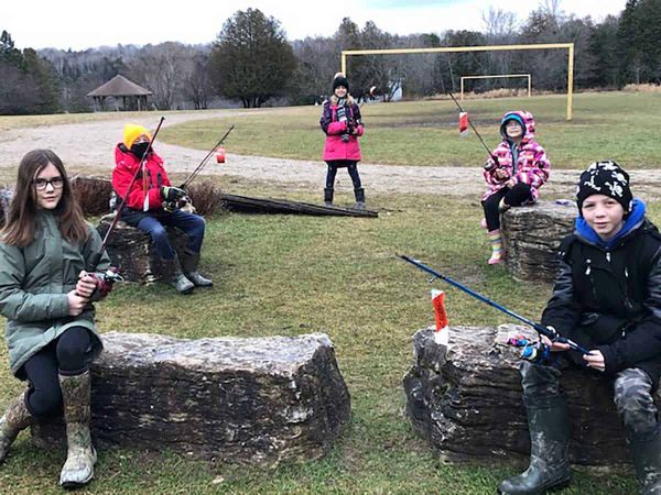 Public school students receive fishing rods courtesy of Little Current Fish and Game Club