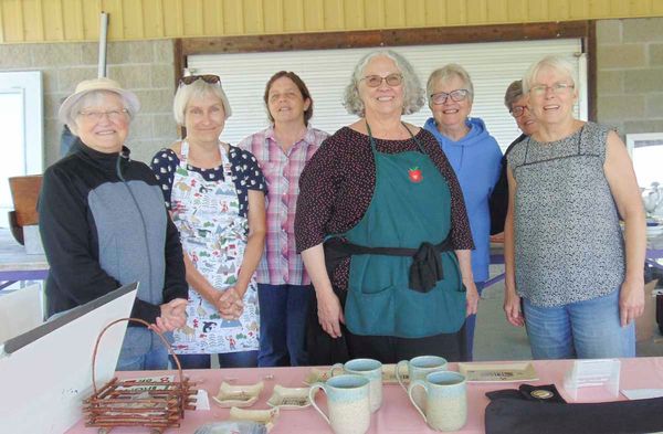 From left are Friends Jan McQuay, Sue Moggy, Alison McAllister, Karen MacKenzie, Joanne Smith, Pat Costigan and Lynn Quesnel.