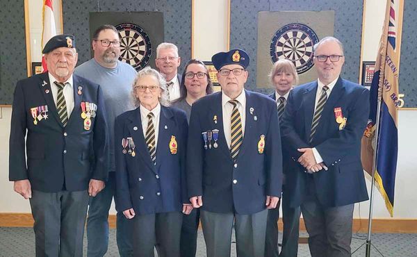 The Royal Canadian Legion Branch 514 in Gore Bay held its annual executive election for 2023-2024. In photo left is Sergeant