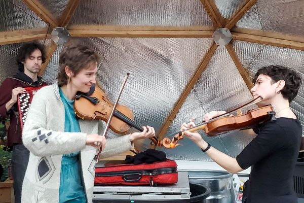 Fiddling up a storm!