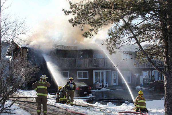 Residents of 10-unit apartment building in Gore Bay displaced after Tuesday blaze