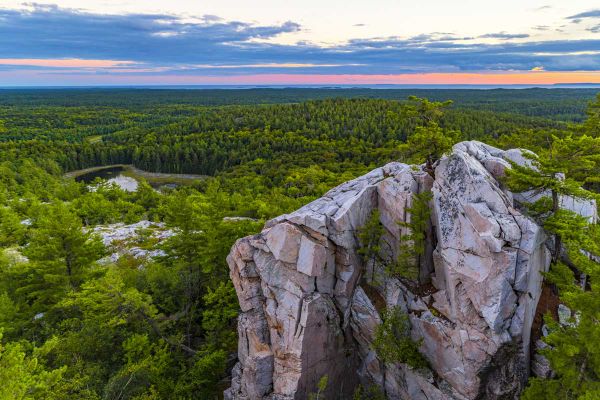 Lost hikers at Killarney Provincial Park located in good condition