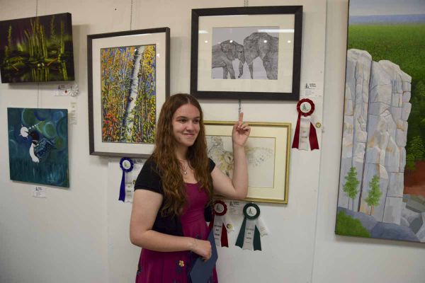 Katelyn Shank took first place and the Patricia L. Meehan Award for ‘Mothers Love’ in the high school student category. photo