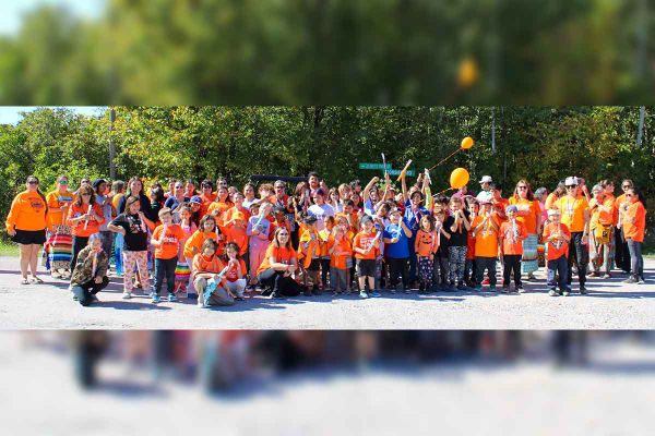 Lakeview School walks for those who made it home, and for those who did not