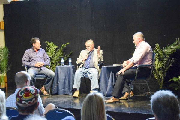 Authors TVO ‘The Agenda’ host journalist Steve Paikin, a Kagawong summer resident, and author Arthur Milnes are joined by mod