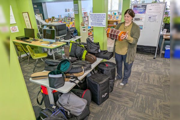 NEMI Public Library has a host of musical instruments to lend