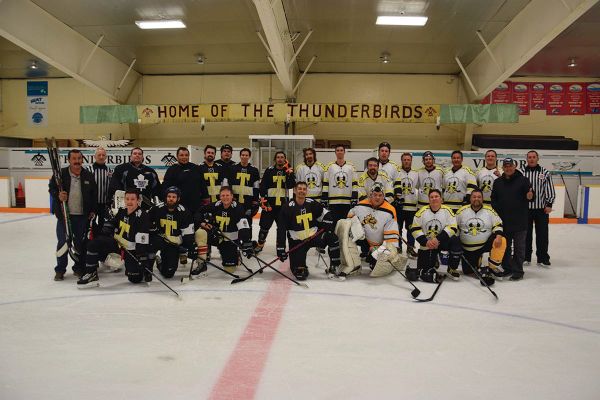 Hockey fundraiser for Lyndon “Linny” Peltier brings outstanding action to M’Chigeeng FN
