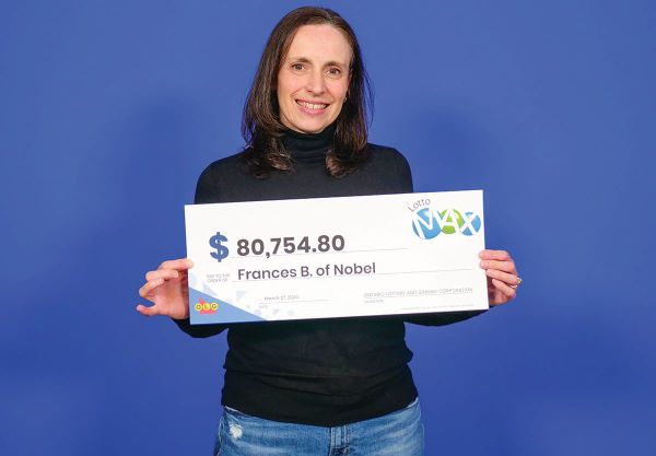 Nobel nurse claims Lotto Max win with ticket bought at South Baymouth