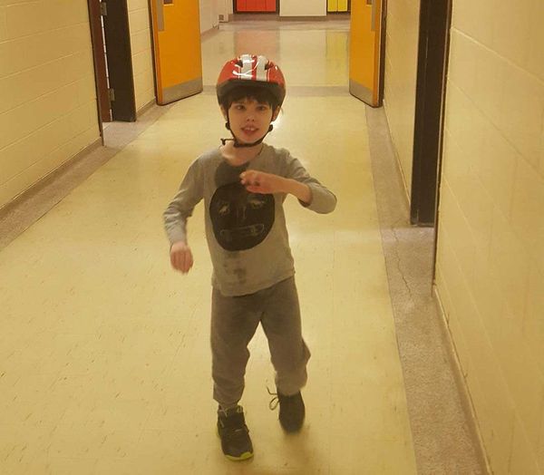 Gore Bay youngster walks on his own for first time