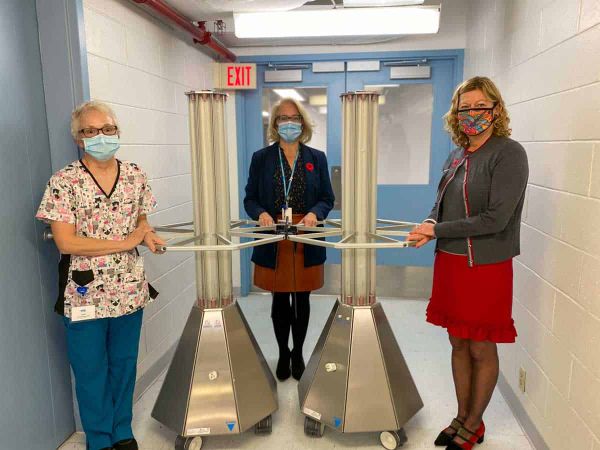 Ultraviolet sterilization towers have arrived at MHC