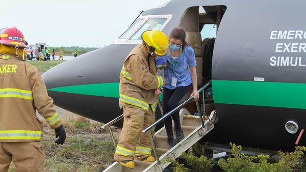 Mock disaster event held at Gore Bay Airport