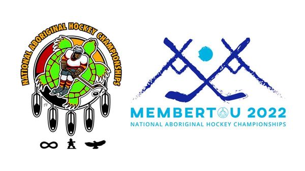 Wiikwemkoong players at Aboriginal hockey championship
