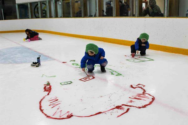 Painting up a storm!