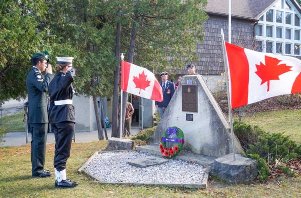 Kagawong Cenotaph Board recognizes leadership through the years at Remembrance Day service