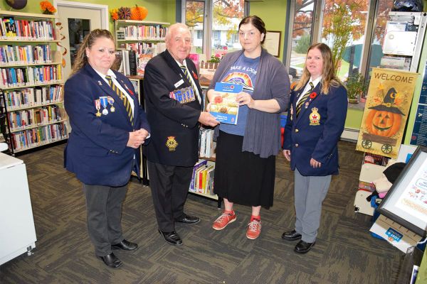 Latest Book of Remembrance presented to Northeastern Manitoulin Islands Public Library