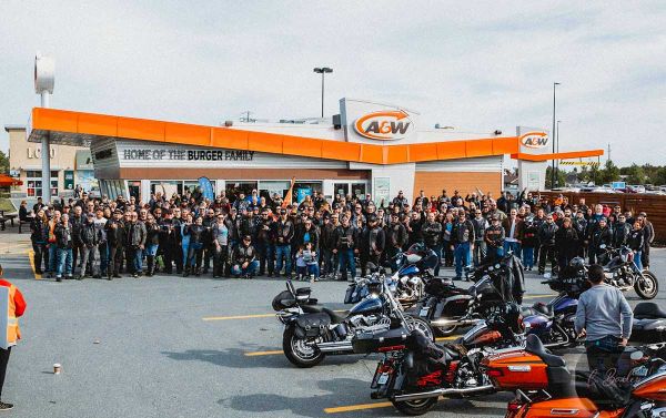 Third Ryleigh’s Ride for Johnny draws  127 bikers from Sudbury to Manitoulin