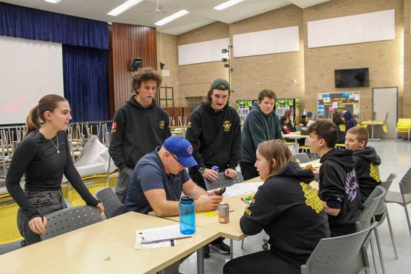 Robotics teams everywhere gathered for the live launch of FIRST Robotics game challenge