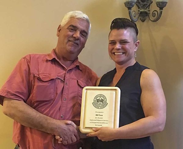 Bill Noon recognized for 27 years of volunteering for search and rescue