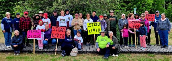 Another successful Stroll for Liver fundraising event was held in Kagawong Sunday, organized by Anna and Wayne Aelick. The ev