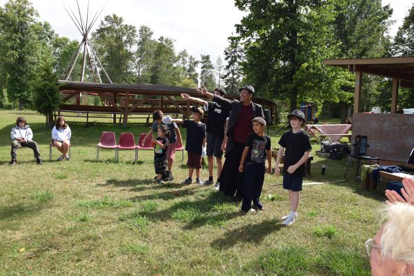 Youth perform at Sheguiandah Summer Stories wrap-up