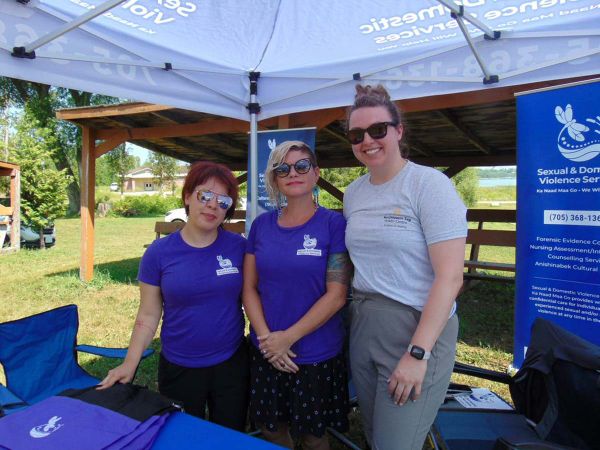 Cultural Support Provider Lisa Still, Counselor Navigator Lisa Irwin and Registered Nurse Lauren Booth were on hand to provid