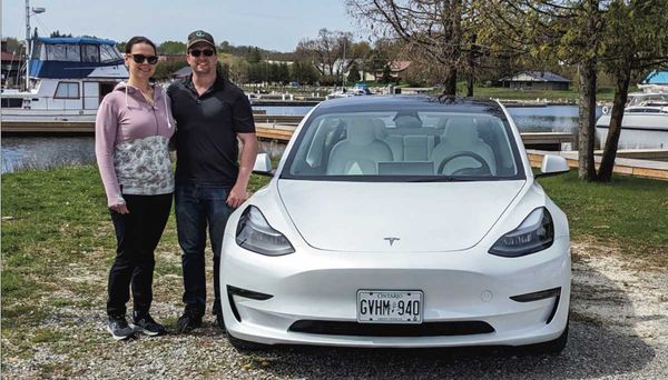 They’ve got the EV bug, and they’re hoping others will too. Anya and Brad Wright of Gore Bay will begin renting this Tesla Mo
