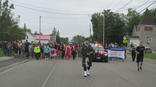 Annual OPP torch run held in two Manitoulin venues last week