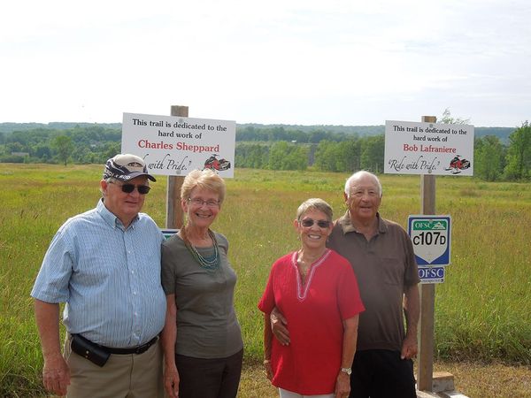 Snowduster volunteers honoured with trail dedications