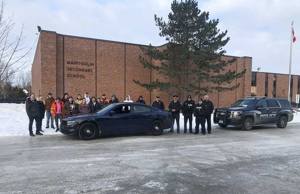 UCCM Police donate vehicle to Manitoulin Secondary School
