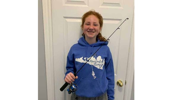 Ice fishing rods donated to Assiginack students in memory of Shan Case
