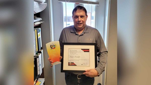 Roger Beaudin receives  Tony H. Jocko Memorial  Heroes in Health Award