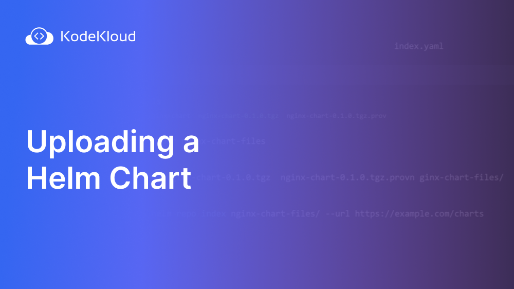 Uploading a Helm Chart