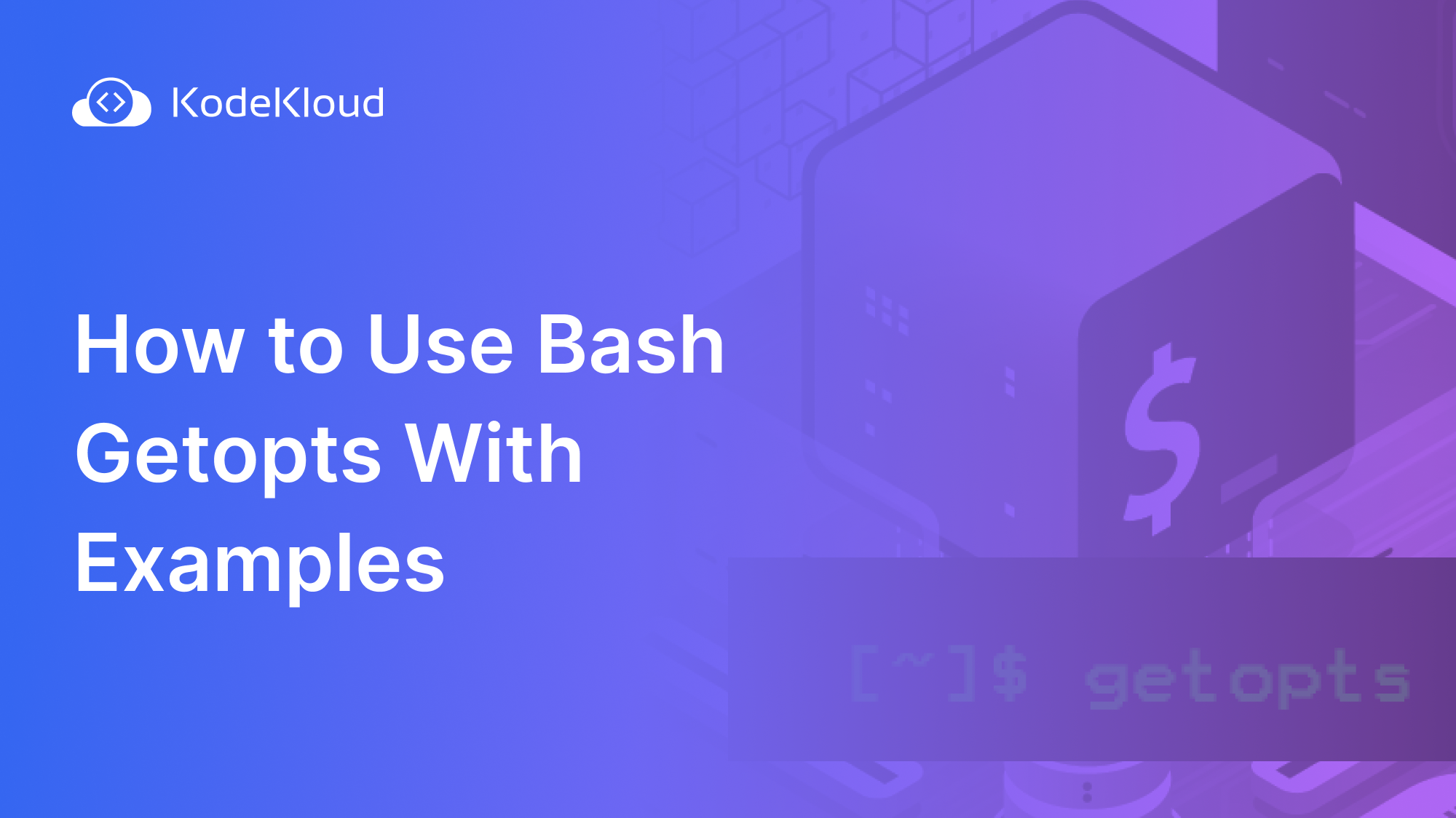 How to Use Bash Getopts With Examples