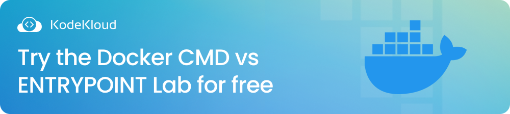 Docker CMD vs ENTRYPOINT Lab 