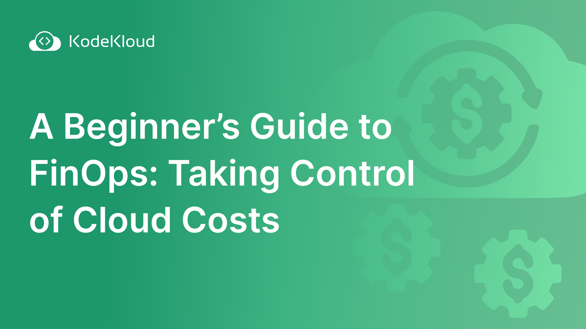 A Beginner’s Guide to FinOps: Taking Control of Cloud Costs