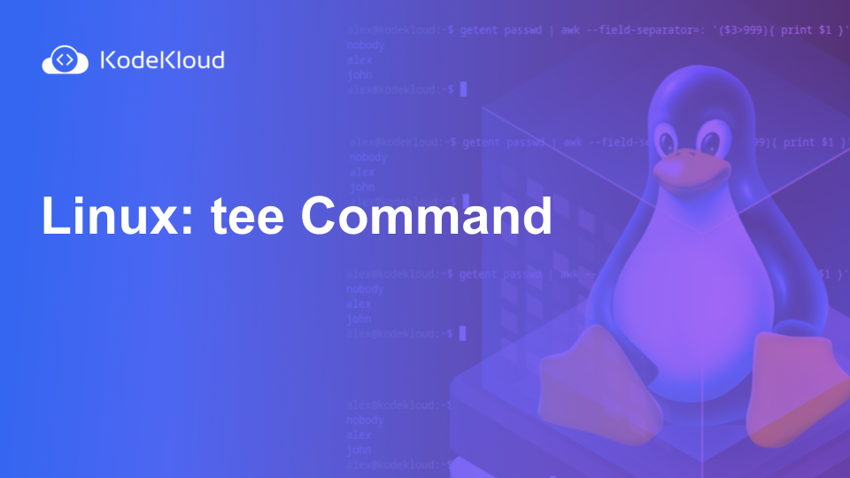Linux: tee Command