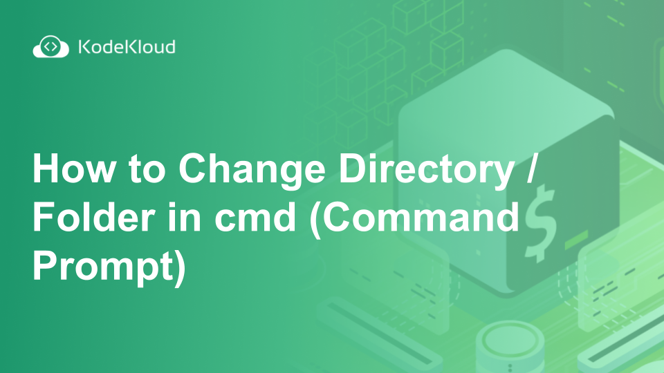 How to Change Directory / Folder in cmd (Command Prompt)