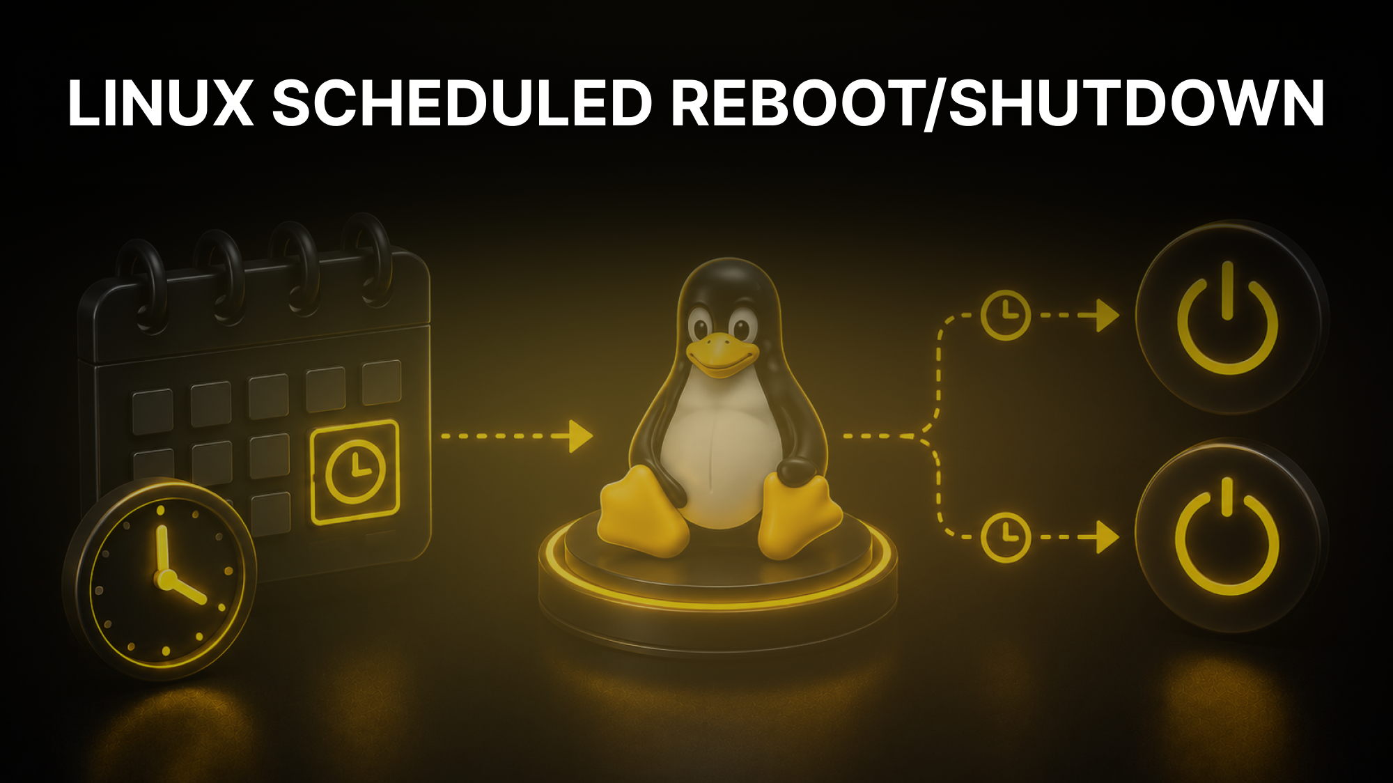 Schedule a reboot in Linux using the shutdown command with a time or minutes