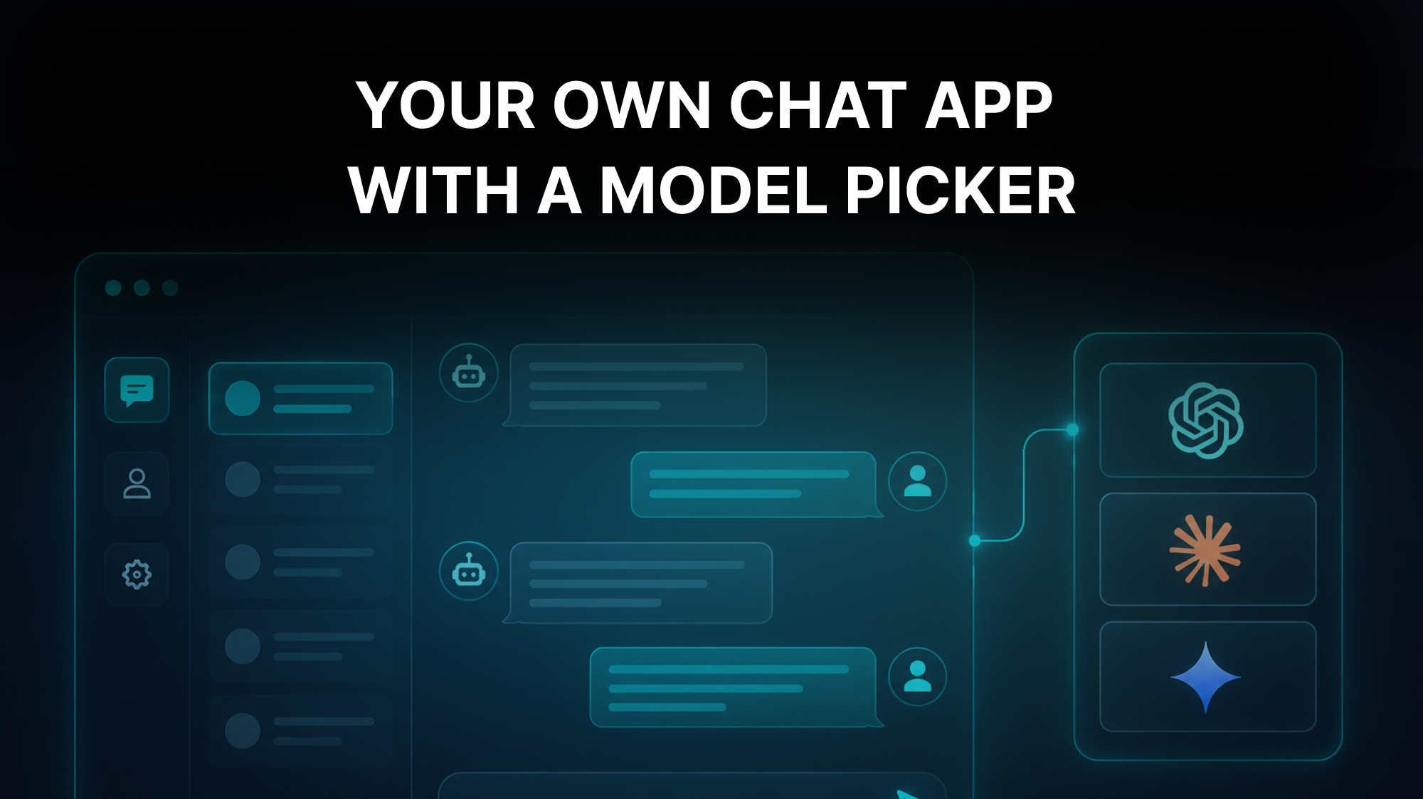 Streamlit multi model chatbot with a model picker connected to OpenAI, Claude and Gemini