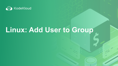 Linux: Add User to Group