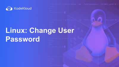Linux: Change User Password