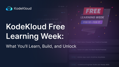 KodeKloud Free Learning Week: What You’ll Learn, Build, and Unlock