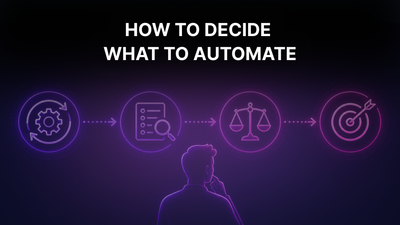 Score It Before You Script It, a Framework for What to Automate