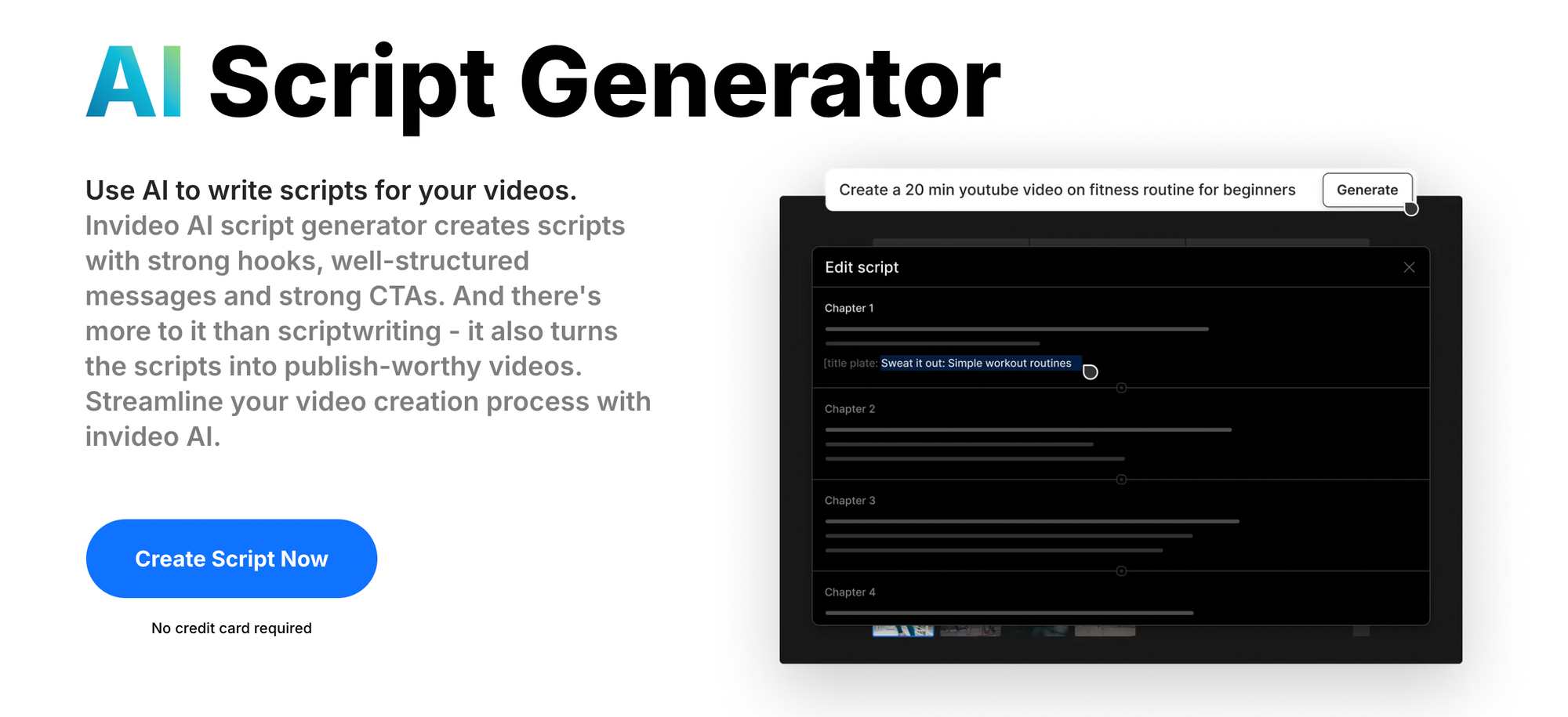 Générateur de scripts avec IA