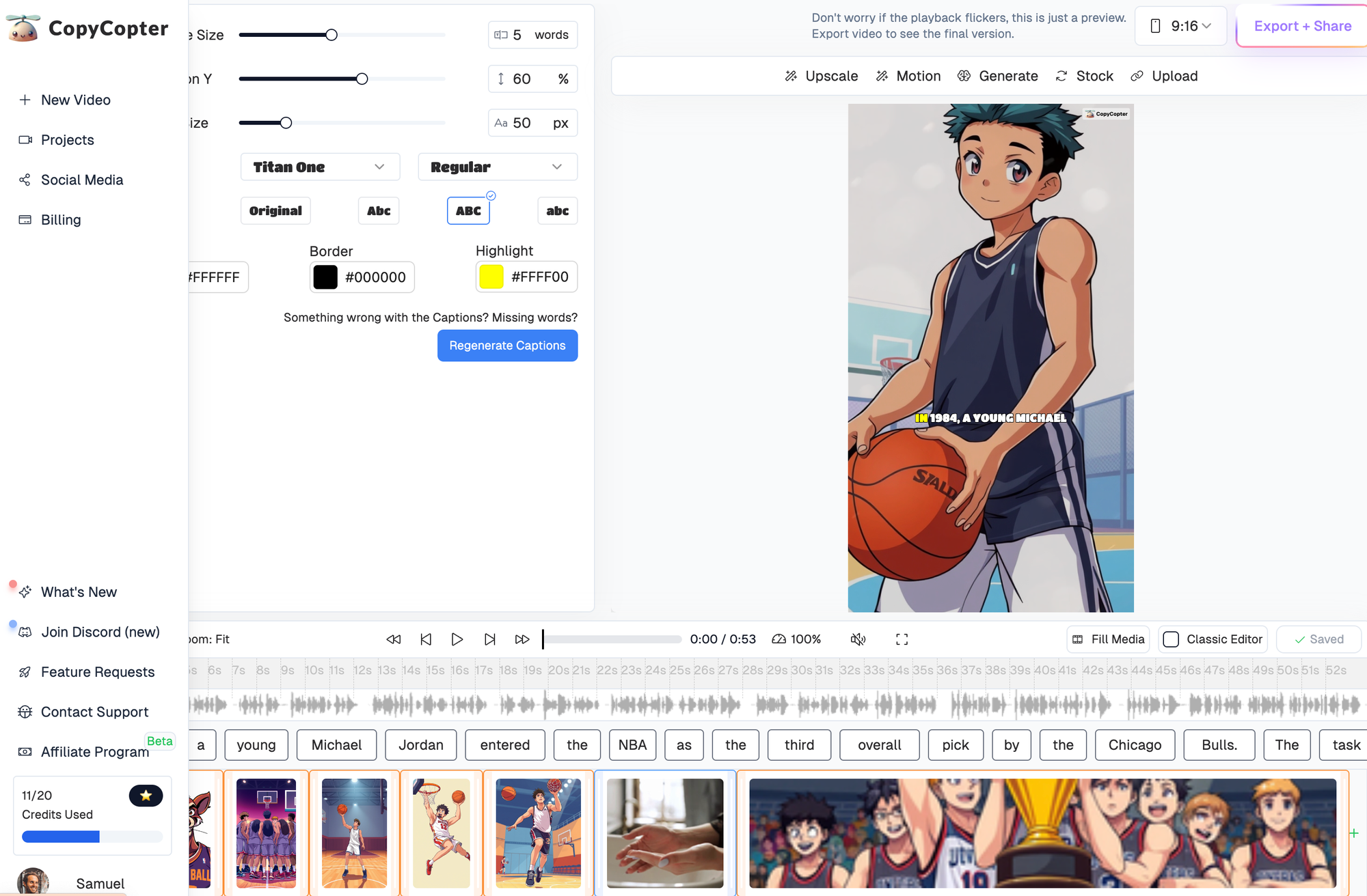 copycopter video editor