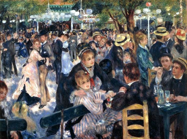 Dance at Moulin de la Galette, 1876 - Pierre-Auguste Renoir