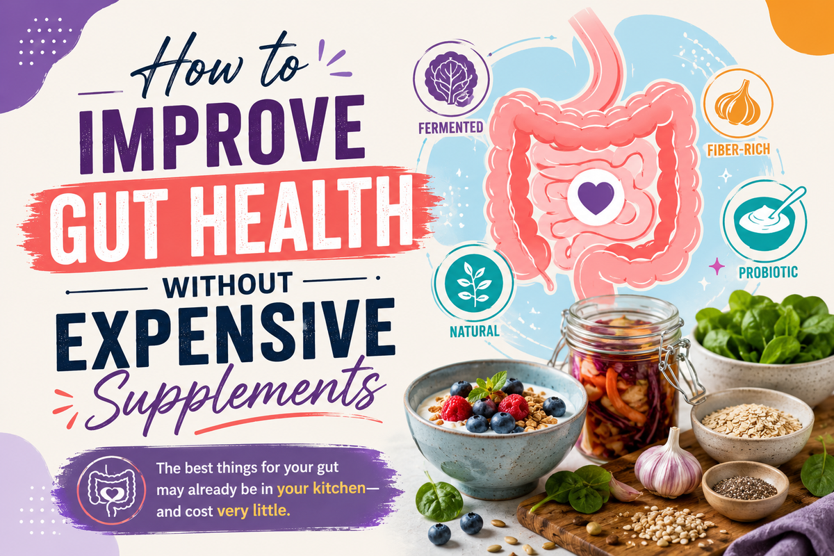 How to Improve Gut Health Without Expensive Supplements