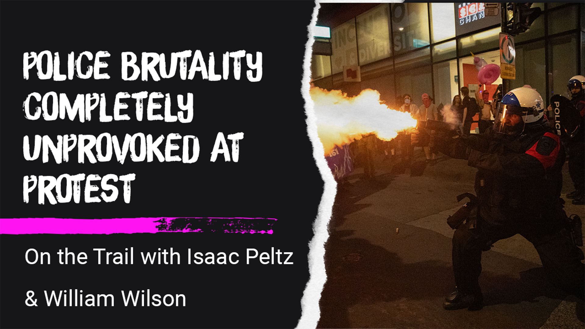 Police Brutality at RadPride Unprovoked, and Relentless - Investigations for the Illiterate