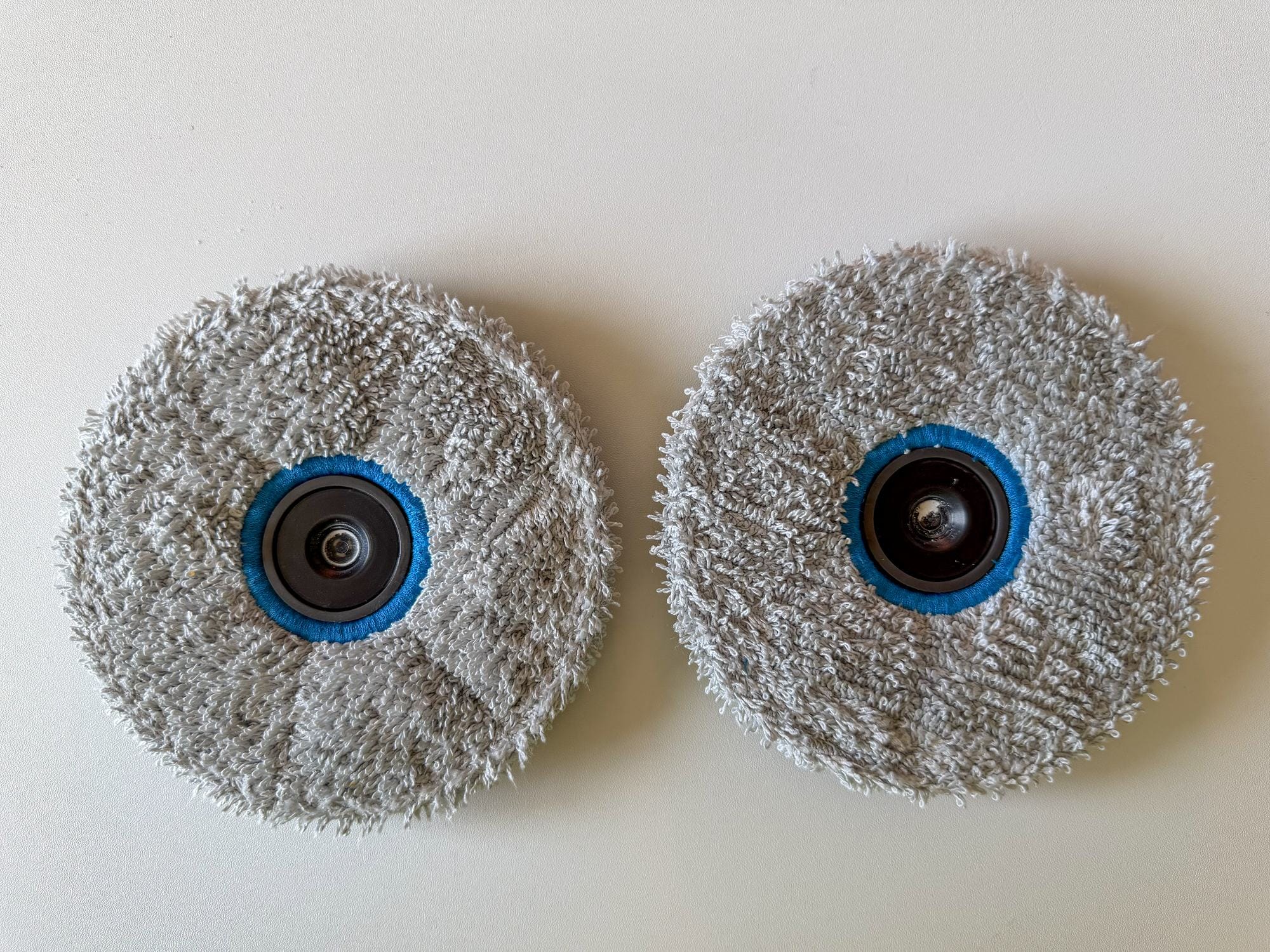 Mop pads removed from the robot